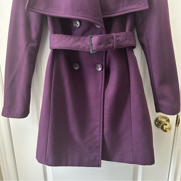 Ricki’s Women's Double-Breasted Wrap Coat Belted Purple Size XS - Picture 6 of 15